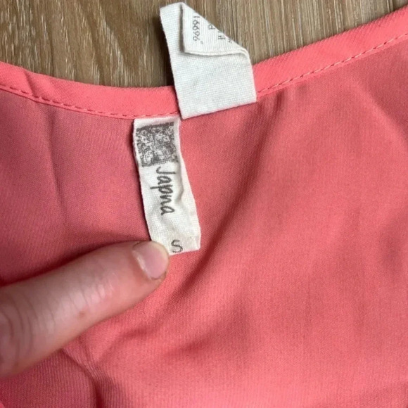 JAPNA : women’s coral blouse - Picture 3 of 4